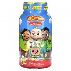 L'il Critters, Cocomelon, жувальні мультивітаміни, зі смаком фруктів, 190 жувальних таблеток