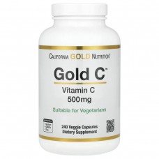 Вітамін C California Gold Nutrition (Gold C Vitamin C) 500 мг 240 вегетаріанських капсул