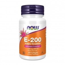 Vitamin E-200 D-Alpha Tocopheryl - 100 softgels Now Foods