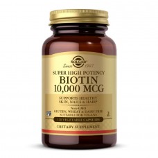 Biotin 10,000mcg - 120 vcaps Solgar