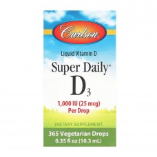 Super Daily D3 1000IU - 10.3 mL Carlson Laboratories
