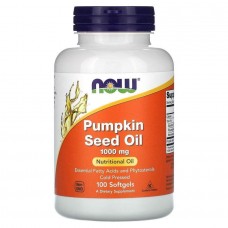 Гарбузова олія Now Foods (Pumpkin Seed Oil) 1000 мг 100 капсул