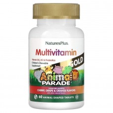 Мультивітаміни для дітей смак асорті Natures Plus (Animal Parade Gold) 60 жувальних таблеток