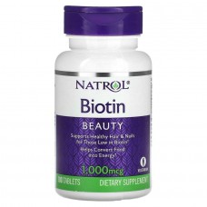 Біотин Natrol (Biotin) 1000 мкг 100 таблеток