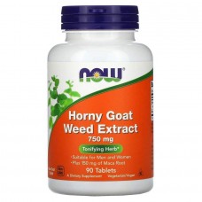 Екстракт горянки Now Foods (Horny Goat Weed Extract) 750 мг 90 таблеток