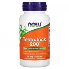 Тестостерон Now Foods (TestoJack 200) 60 вегетаріанських капсул