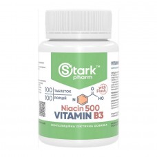 Stark Niacin Vitamin B3 with Flush 500mg - 100 tabs Stark Pharm