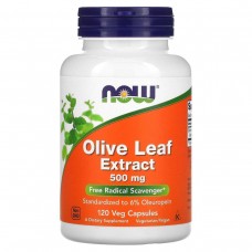Екстракт листя оливи Now Foods (Olive Leaf Extract) 500 мг 120 капсул