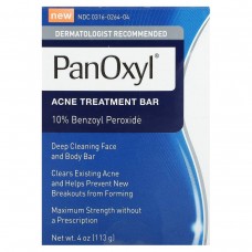 PanOxyl, Мило проти акне, 10 % пероксиду бензоїлу, 113 г (4 унції)