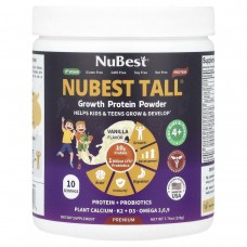 NuBest, Nubest Tall®, протеїновий порошок для росту, для дітей і підлітків від 4 років, ваніль, 220 г (7,76 унції)