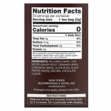 Чай из коры муравьиного дерева без кофеина Now Foods (Real Tea Pau D'Arco) 24 пакетика 48 г