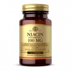 Niacin (Vitamin B3) 100mg - 100 tabs Solgar