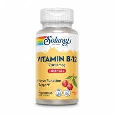 Vitamin B-12 2000mcg - 90 lozenges Natural Cherry Solaray