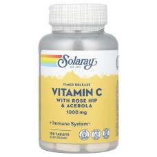 Витамин С двухфазное высвобождение Solaray (Vitamin C) 1000 мг 100 таблеток
