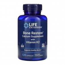 Відновлення кісток з вітаміном К2, Bone Restore with Vitamin K2 - 120 caps Life Extension