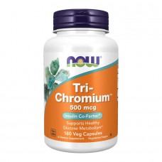 Хром, Tri-Chromium 500 mcg - 180 vcaps Now Foods
