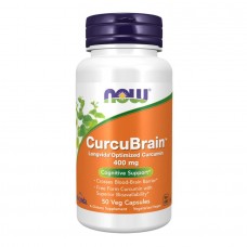 CurcuBrain™ 400mg - 50 vcaps Now Foods