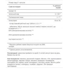 Омега-3, Omega-3 Fish Oil 1200 mg (360 mg Active Omega-3) - 100 Softgels Puritans Pride