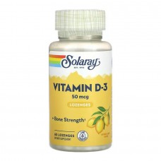 Vitamin D-3 50mcg - 60 lozenges Solaray