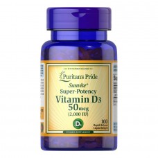 Вітамін Д3, Vitamin D3 50 mcg 2000 - 100 caps Puritans Pride Вітамін Д3, Vitamin D3 50 mcg 2000 - 100 caps Puritans Pride