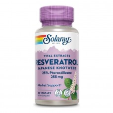 Super Resveratrol with Pterost 250mg - 30 vcaps Solaray Super Resveratrol with Pterost 250mg - 30 vcaps Solaray