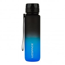 UZSPACE Uzspace Frosted Gradient Waterbottle 3038 (1 L, black/blue)