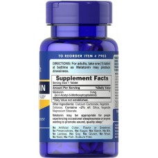 Мелатонін, Melatonin, Puritan's Pride, 3 мг, 240 таблеток