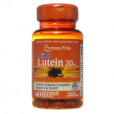 Лютеїн для зору з зеаксантином, Lutein with Zeaxanthin, Puritan's Pride, 20 мг, 60 капсул
