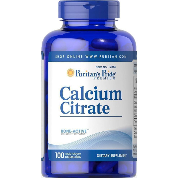 Кальцій цитрат, Calcium Citrate, Puritan's Pride, 100 капсул