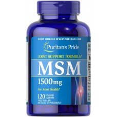 МСМ, Метилсульфонілметан, MSM, Puritan's Pride, 1500 mg, 120 капсул