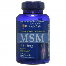 МСМ, Метилсульфонілметан, MSM, Puritan's Pride, 1000 mg, 120 капсул