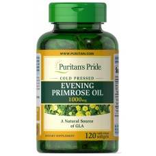 Масло примулы вечерней Evening Primrose Oil 1000 mg with GLA 60 Softgels Puritan's Pride