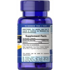 Мелатонін, Melatonin, Puritan's Pride, 10 мг, 60 капсул