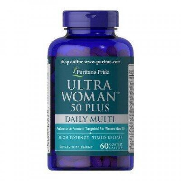 Мультивітаміни для жінок 50+, Ultra Woman™ 50 Plus Multi-Vitamin, Puritan's Pride, 120 капсул