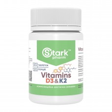 Vitamin D3 & K2 - 120 tabs Stark Pharm
