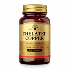 Chelated Copper - 100 tabs Solgar
