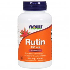 Рутин, Rutin, Now Foods, 450 мг, 100 вегетаріанських капсул
