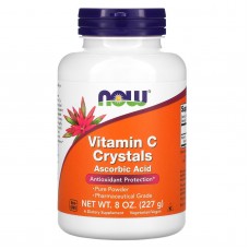 Вітамін С, Vitamin C, Now Foods, кристали, 227 г
