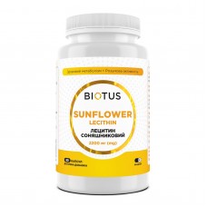 Лецитин соняшниковий, Lecithin Sunflower, Biotus, 2200 мг, 60 капсул