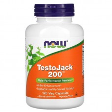 Репродуктивное здоровье мужчин, TestoJack 200, Now Foods, 120 вегетарианских капсул