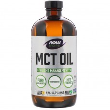 Масло МСТ для похудения, MCT Oil, Now Foods, Sports, без вкуса, 473 мл
