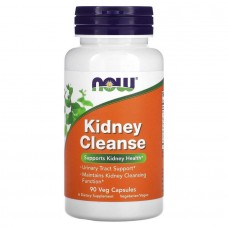Очистка почек и мочевого пузыря, Kidney Cleanse, Now Foods, 90 вегетарианских капсул