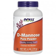 D-манноза, D-Mannose, Now Foods, чистый порошок, 170 г