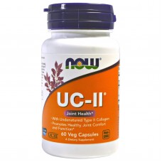 Колаген типу II, Collagen, Now Foods, для здоров'я суглобів, неденатурований, 60 вегетаріанських капсул