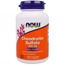 Хондроітин сульфат, Chondroitin Sulfate, NOW Foods, 600 мг, 120 капсул