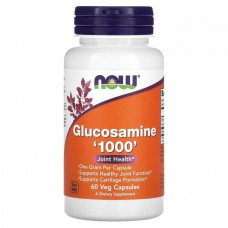 Глюкозамин, Glucosamine, Now Foods, 1000 мг, 60 растительных капсул