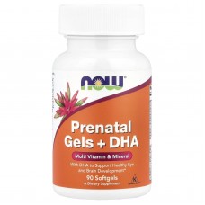 Вітаміни для вагітних з риб'ячим жиром, Prenatal Multiple Vitamin, Now Foods, 90 капсул