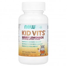 Вітаміни для дітей, Kid Vits, Now Foods, Kids, ягідний лимонад, 120 жувальних таблеток