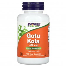 Готу кола (Gotu Kola), Now Foods, 450 мг, 100 вегетарианских капсул