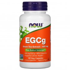 Зелений чай EGCg (Green Tea), екстракт, Now Foods, 400 мг, 90 капсул